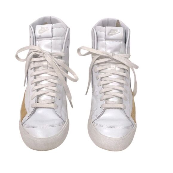 Nike Blazer Mid 77 Vintage White Burlap Hightop Basketball Sneakers Size 9 - Picture 4 of 16